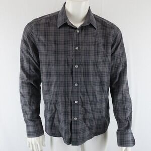 UNTUCKit Wrinkle Free Long Sleeve‎ Button Up Shirt Mens M 100% Cotton